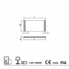 Lustro LED z satynowymi krawędziami szkła Sam Viadurini