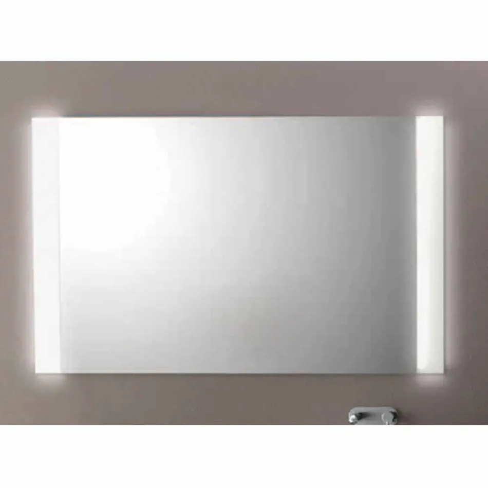Nowoczesne lustro łazienkowe z oświetleniem LED, L1200xh.900 mm, Agate Viadurini