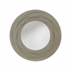 Nowoczesne okrągłe lustro ścienne z kolorowego żelaza wyprodukowane we Włoszech - Oregano Viadurini