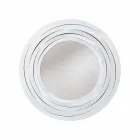 Nowoczesne okrągłe lustro ścienne z kolorowego żelaza wyprodukowane we Włoszech - Oregano Viadurini