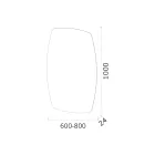 Lustro obwodowe z podświetleniem LED Made in Italy - Sleep Viadurini