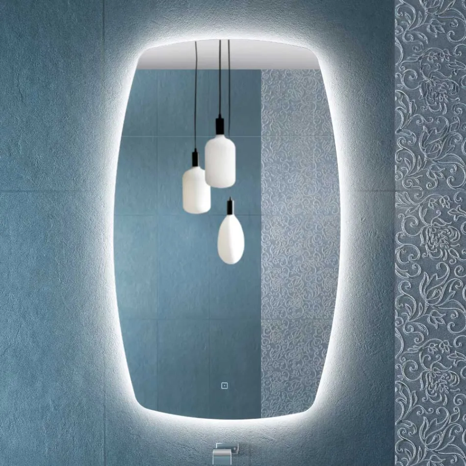 Lustro obwodowe z podświetleniem LED Made in Italy - Sleep Viadurini