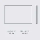 Podświetlane lustro ścienne ze stalową ramą Made in Italy - Tundra Viadurini