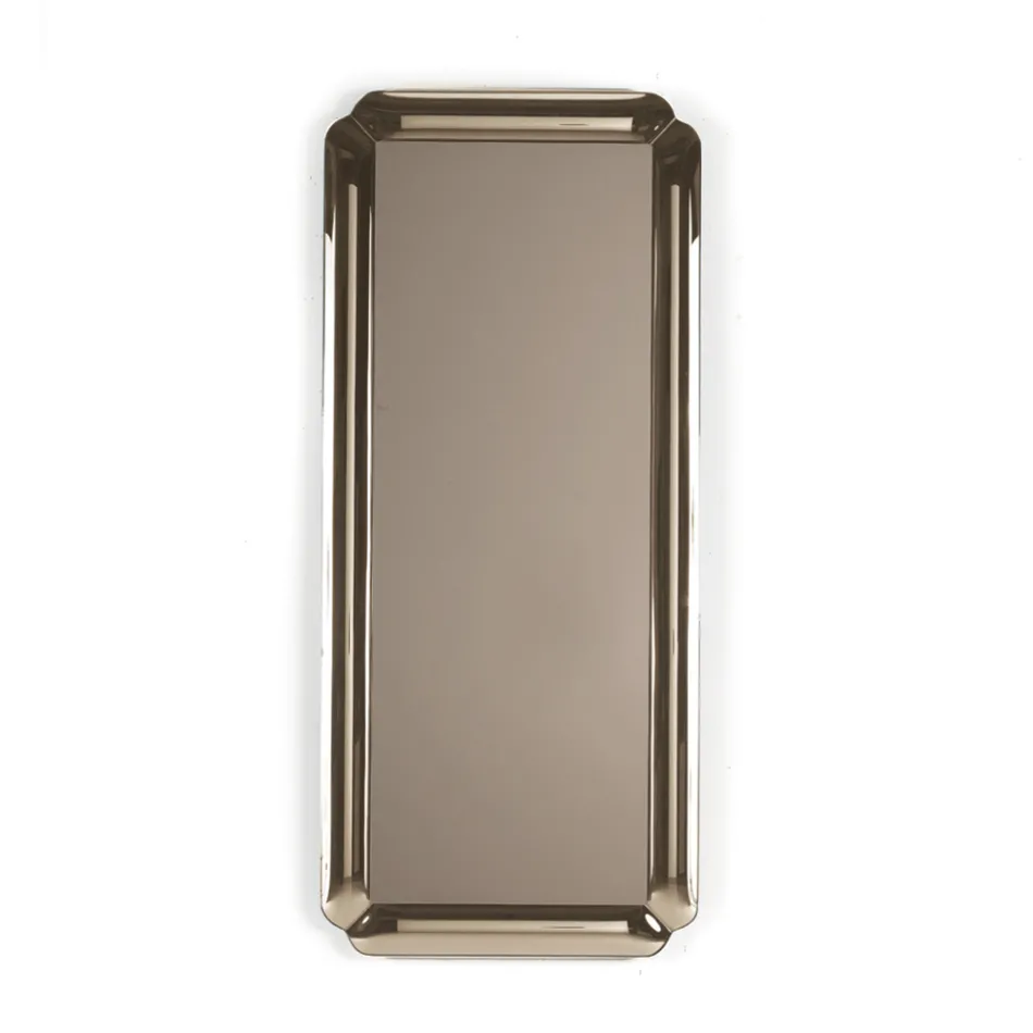 Prostokątne lustro z ramą z kryształu odlewanego, wyprodukowane we Włoszech - Belinda Viadurini