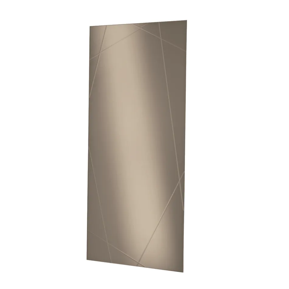 Prostokątne lustro z grawerunkiem laserowym Wyprodukowano we Włoszech - Alberta Viadurini
