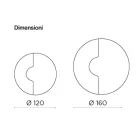 Okrągłe lustro ścienne z wstawką z siatki, wyprodukowane we Włoszech - Annabella Viadurini