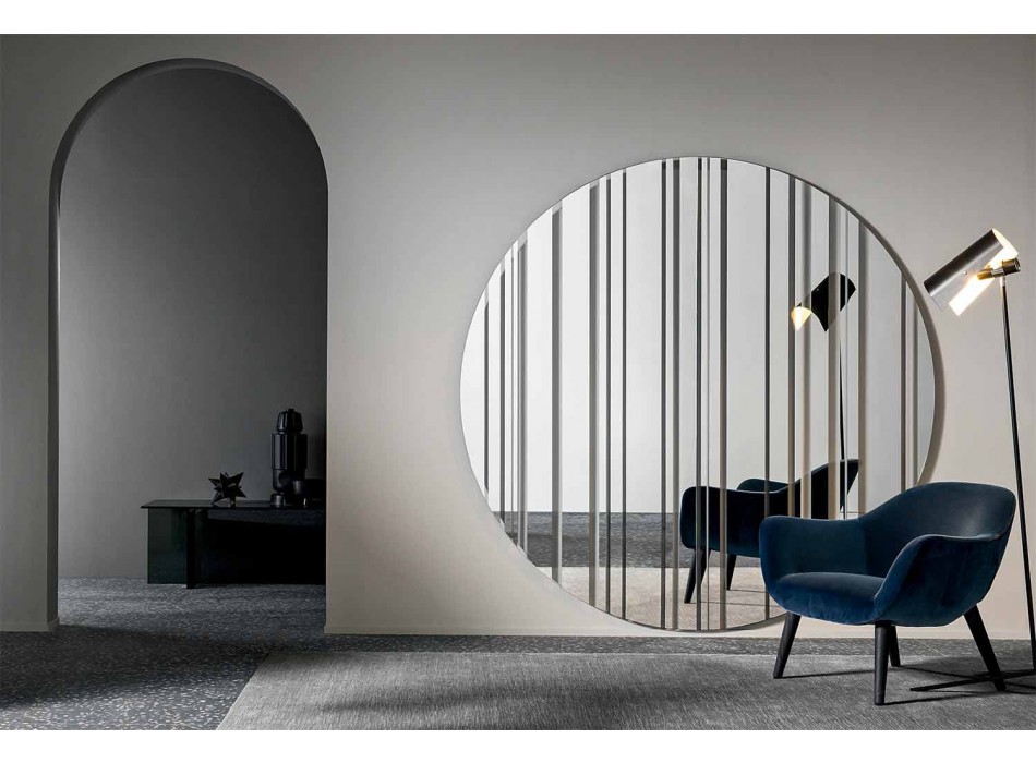 Okrągłe lustro ścienne Ø200 Wykonane we Włoszech Design - kolendra Viadurini