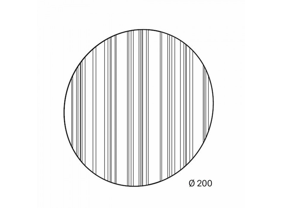 Okrągłe lustro ścienne Ø200 Wykonane we Włoszech Design - kolendra Viadurini