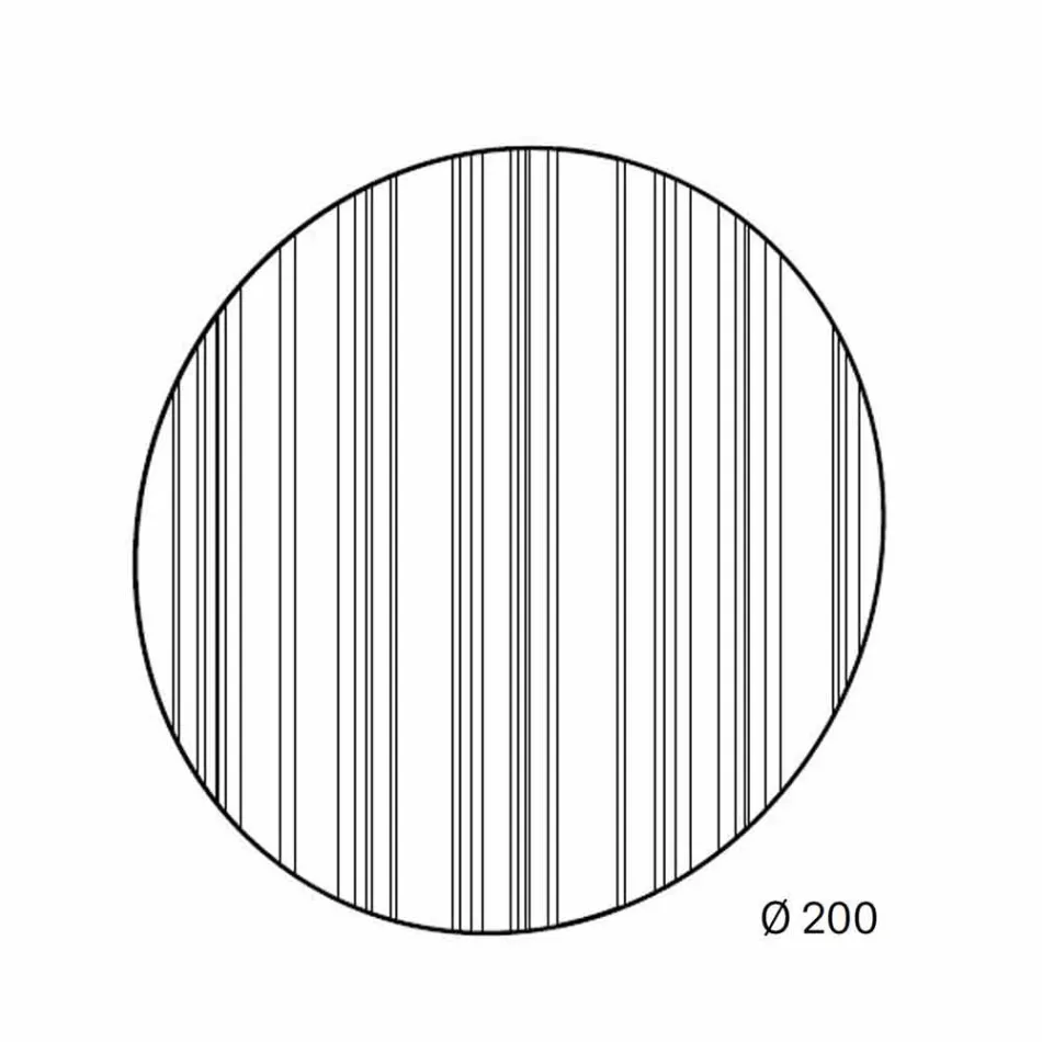 Okrągłe lustro ścienne Ø200 Wykonane we Włoszech Design - kolendra Viadurini