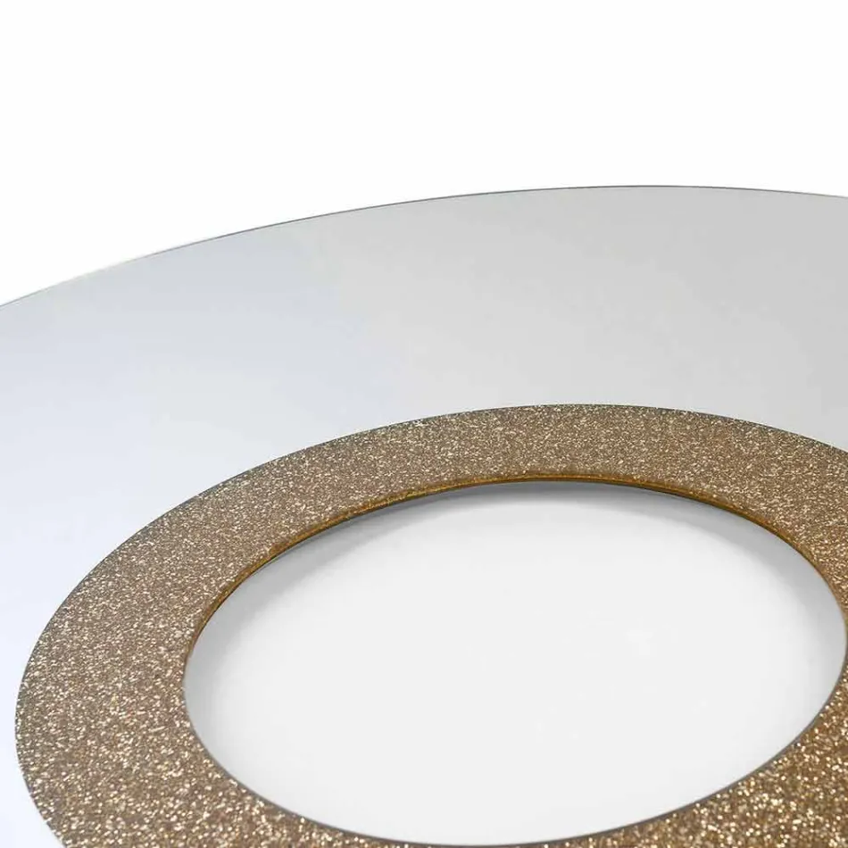 Okrągłe lustro o nowoczesnym wyglądzie wykonane we Włoszech Aris Viadurini