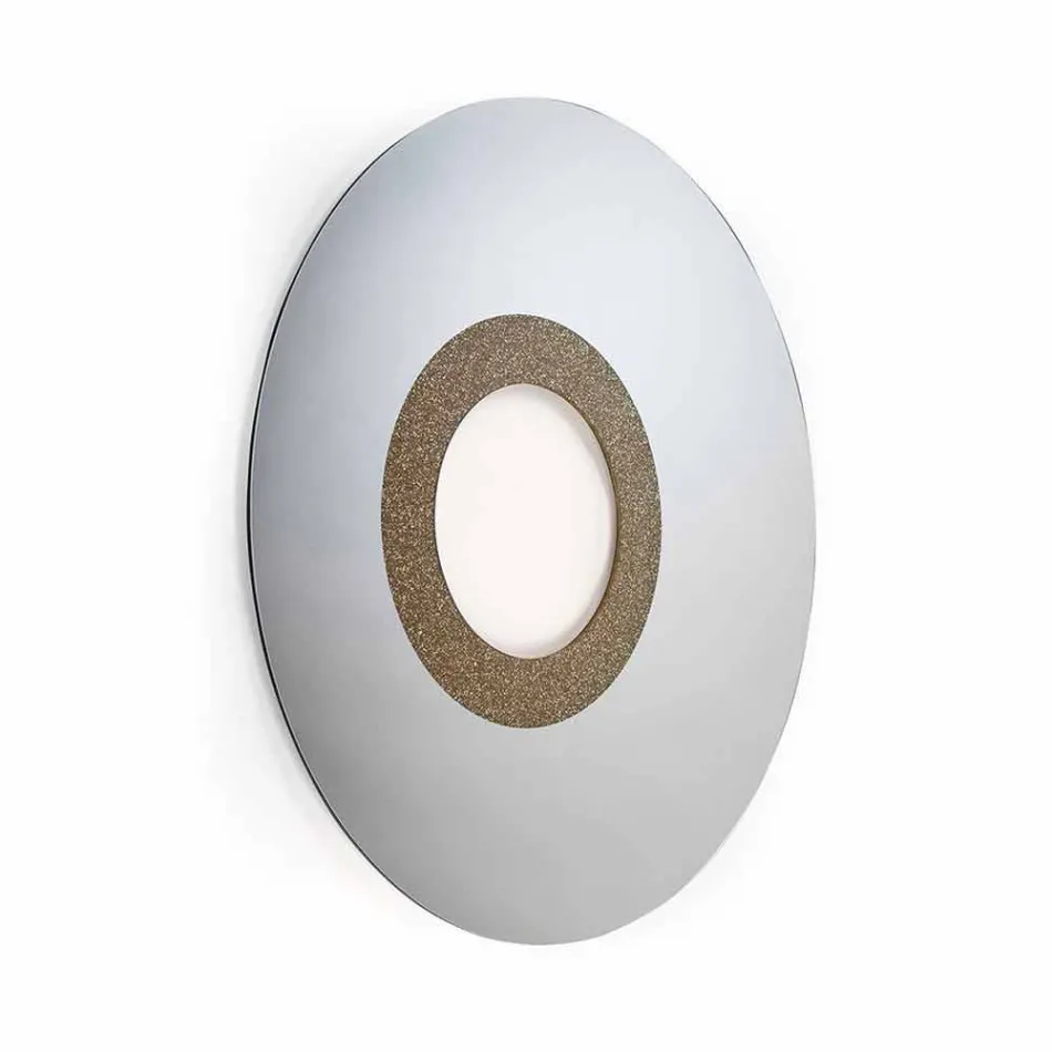 Okrągłe lustro o nowoczesnym wyglądzie wykonane we Włoszech Aris Viadurini