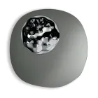 Lustro kształtowe z falistą wkładką szklaną Wyprodukowano we Włoszech - Adalberta Viadurini