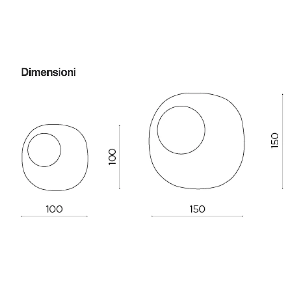 Lustro kształtowe z falistą wkładką szklaną Wyprodukowano we Włoszech - Adalberta Viadurini