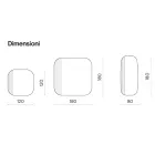 Lustro w kształcie litery V z wstawką w paski, wyprodukowane we Włoszech - Alessia Viadurini