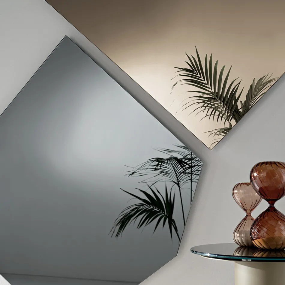 Lustro w kształcie litery L dostępne w 2 kolorach i 2 rozmiarach - Bonella Viadurini