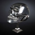 Statua w kształcie czaszki ze srebrnej ceramiki Made in Italy - Skull