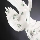 Ceramiczna figurka w kształcie papugi wykonana ręcznie we Włoszech - Pagallo Viadurini