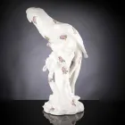 Ręcznie wykonana ceramiczna figurka w kształcie papugi Made in Italy - Pagallo Viadurini