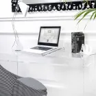 Podstawka pod laptopa w przezroczystej lub przydymionej pleksi, 2 sztuki - Nerdino Viadurini