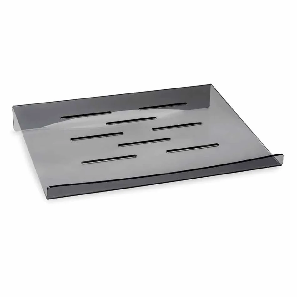 Podstawka pod laptopa w przezroczystej lub przydymionej pleksi, 2 sztuki - Nerdino Viadurini