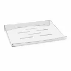 Podstawka pod laptopa w przezroczystej lub przydymionej pleksi, 2 sztuki - Nerdino Viadurini