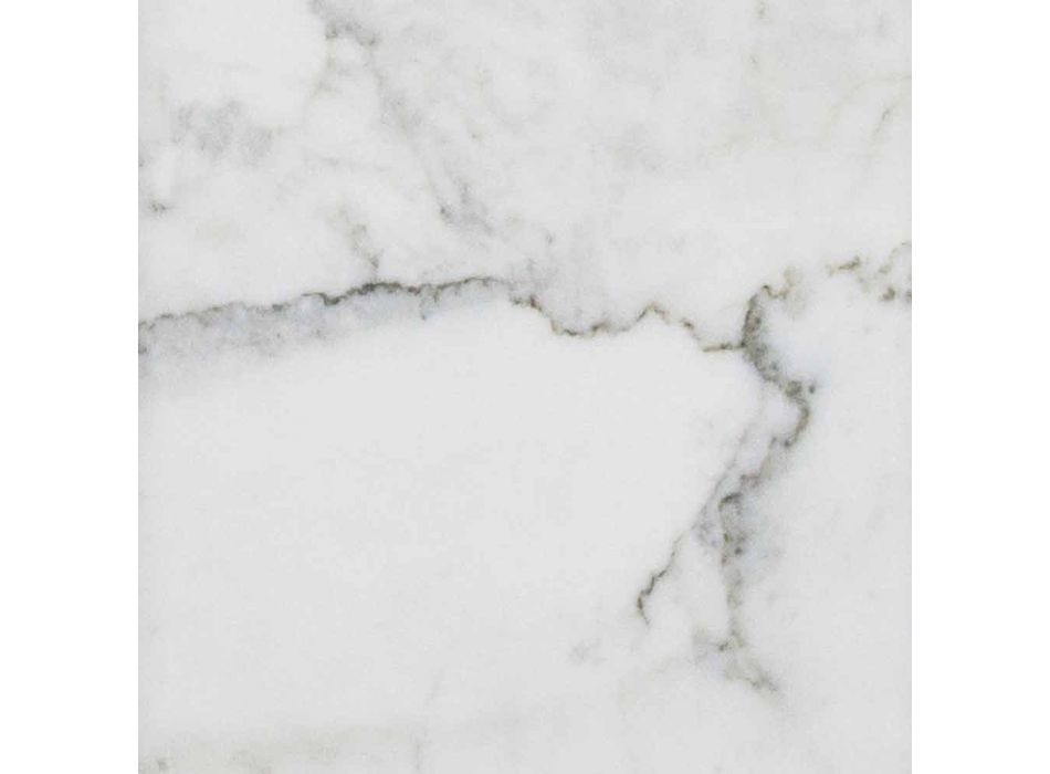 Nowoczesna biała deska do krojenia z marmuru Carrara Made in Italy - Amros Viadurini