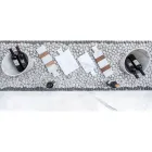 Nowoczesna deska do krojenia z białego marmuru z Carrary Made in Italy - Biblon Viadurini