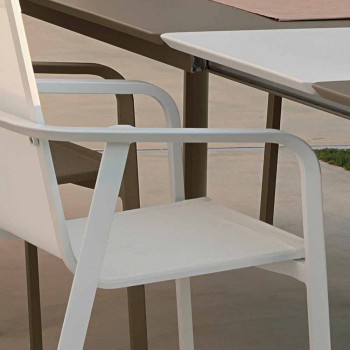 Aluminiowe krzesło ogrodowe Talenti Milo wykonane we Włoszech