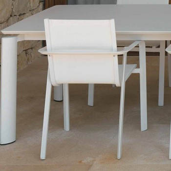 Aluminiowe krzesło ogrodowe Talenti Milo wykonane we Włoszech