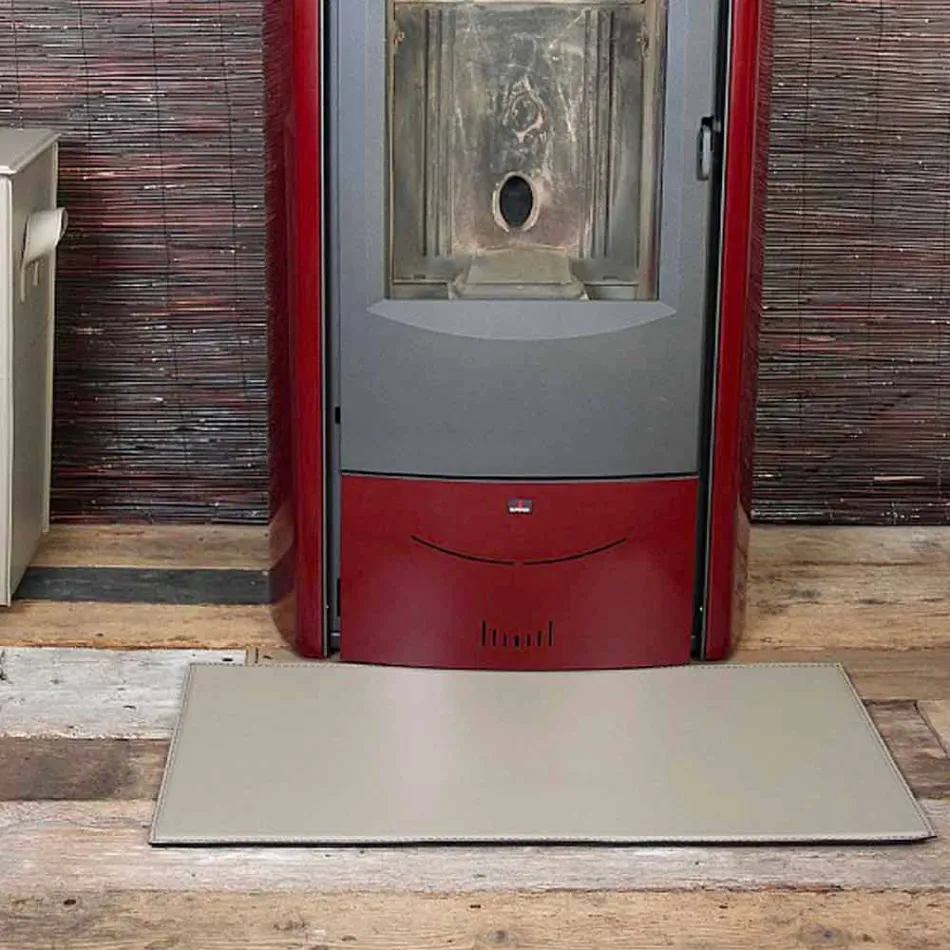 Mata skórzana do kominka / pieca Cleo Made in Italy Viadurini