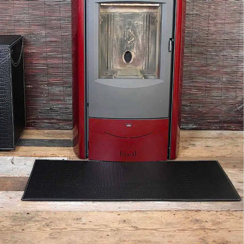 Mata skórzana do kominka / kuchenki Diva Made in Italy Viadurini