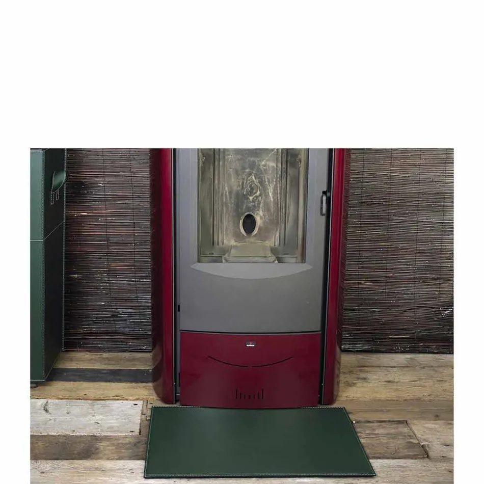 Mata skórzana do kominka / pieca Virgilio Made in Italy Viadurini