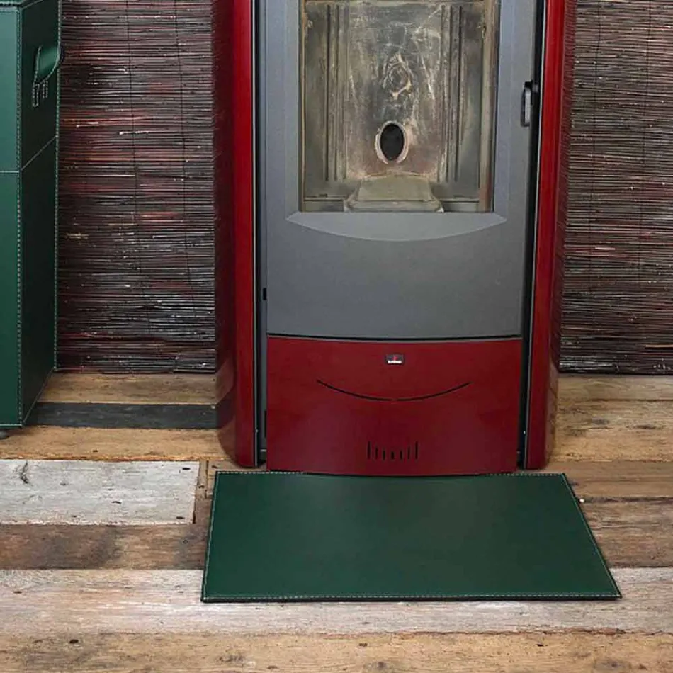 Mata skórzana do kominka / pieca Virgilio Made in Italy Viadurini