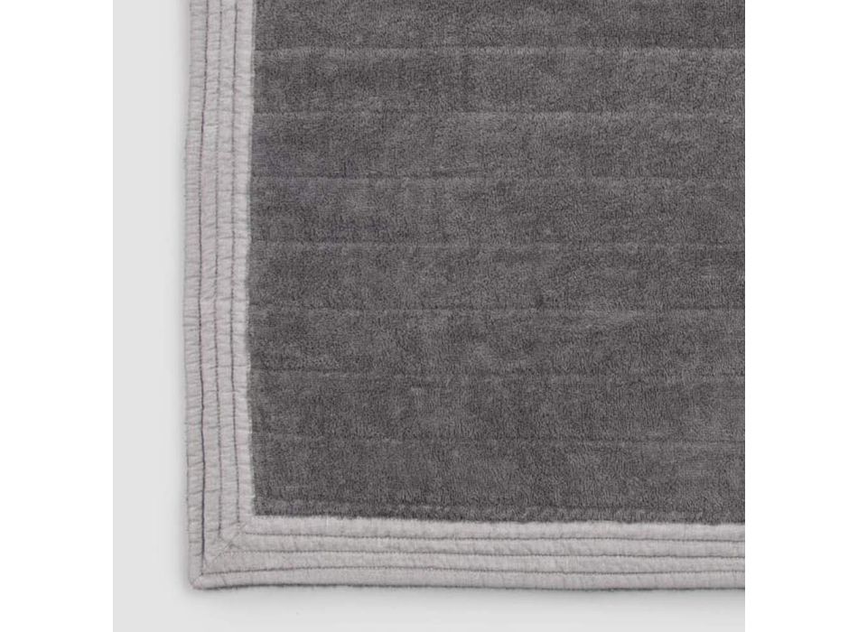 Prostokątny dywanik łazienkowy z kolorowej gąbki w stylu Shabby Chic - Ginova Viadurini