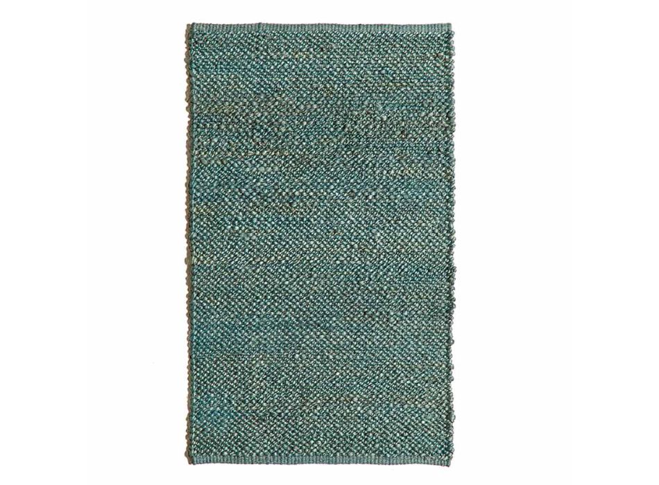 Nowoczesny i kolorowy dywan do salonu, ręcznie tkany z juty – Melino Viadurini