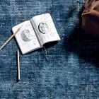 Dywan do salonu z bawełny, wiskozy i wełny. Wyprodukowany na ręcznym krośnie - Melita Viadurini