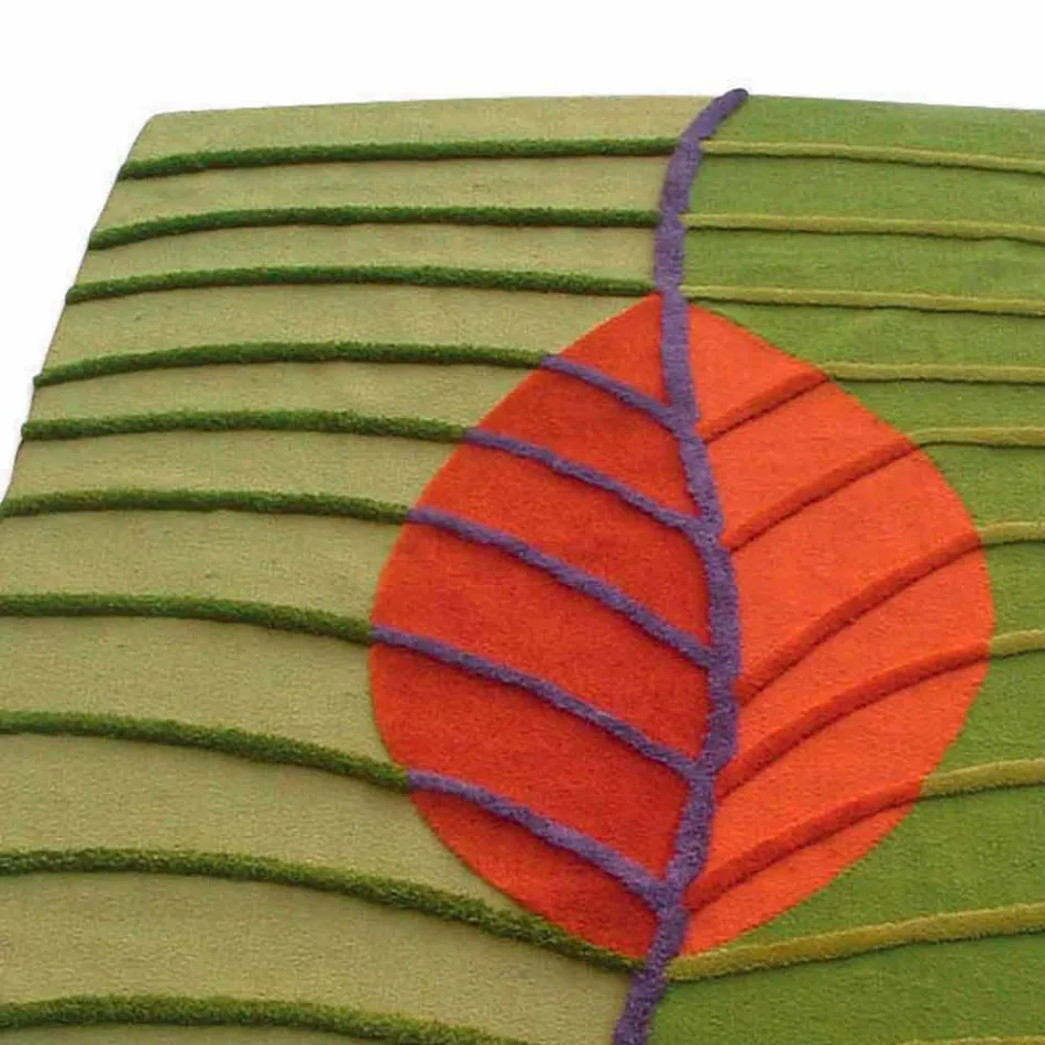 Ręcznie tuftowany wełniany dywanik do salonu Made in Italy - Posillipo Viadurini