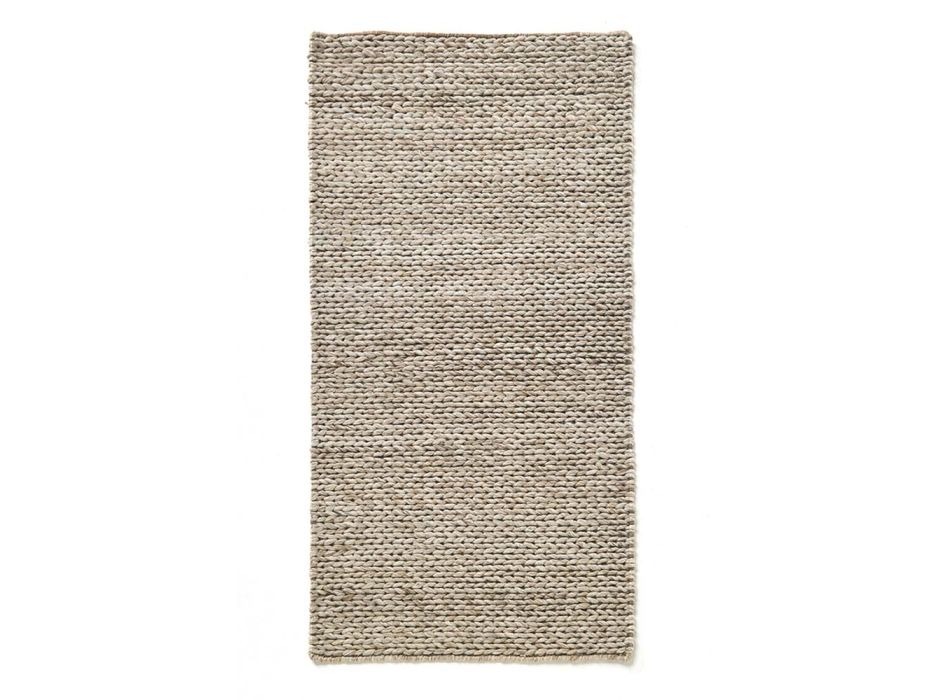 Nowoczesny, ręcznie tkany dywan do salonu z poliestru i bawełny – Tabatha Viadurini