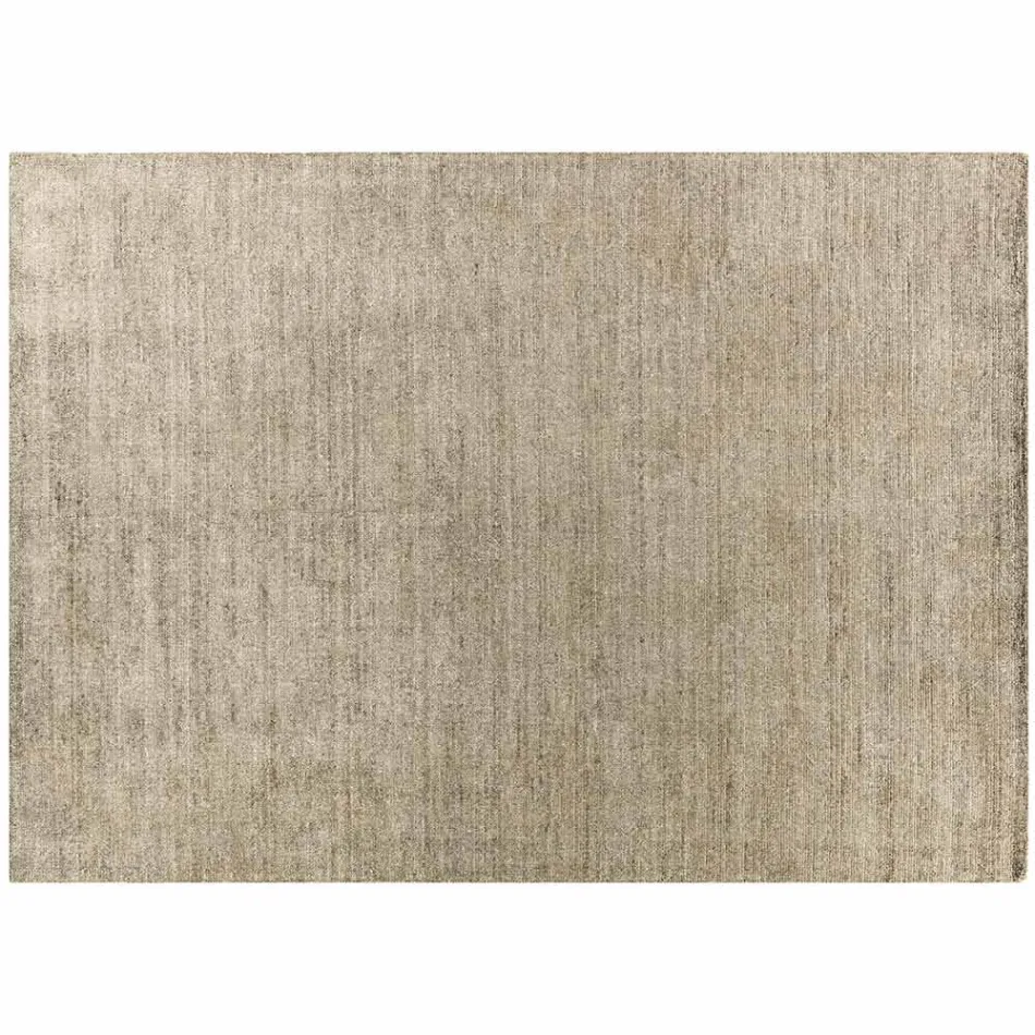 Ręcznie robiony dywan tkany w Indiach Wysokiej jakości wełna i jedwab bambusowy - Anella Viadurini