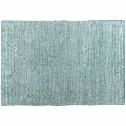 Ręcznie robiony dywan tkany w Indiach Wysokiej jakości wełna i jedwab bambusowy - Anella Viadurini