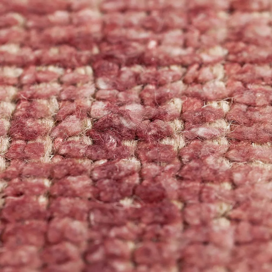 Ręcznie robiony dywan tkany w Indiach Wysokiej jakości wełna i jedwab bambusowy - Anella Viadurini