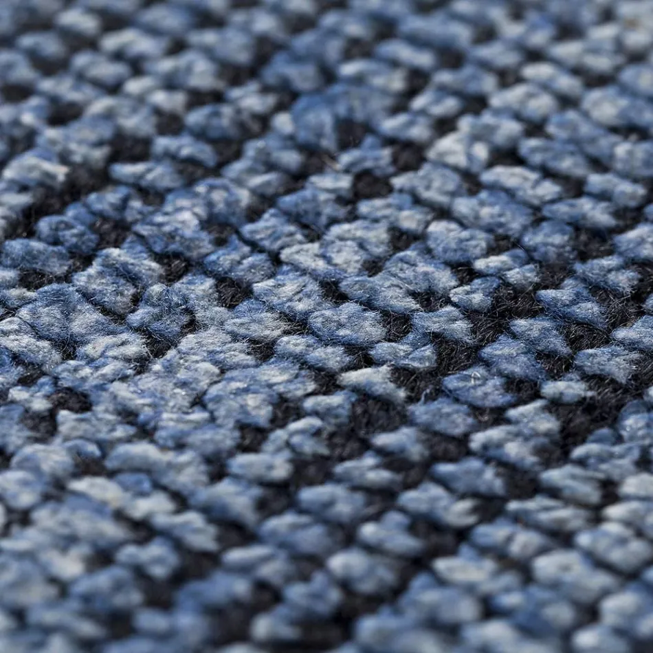 Ręcznie robiony dywan tkany w Indiach Wysokiej jakości wełna i jedwab bambusowy - Anella Viadurini