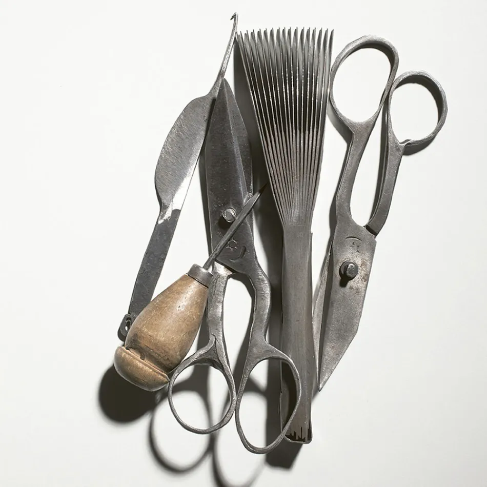 Ręcznie robiony dywan tkany w Indiach Wysokiej jakości wełna i jedwab bambusowy - Anella Viadurini