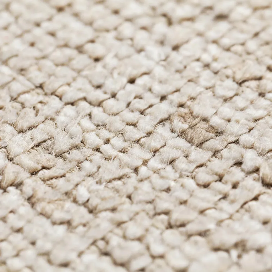 Ręcznie robiony dywan tkany w Indiach Wysokiej jakości wełna i jedwab bambusowy - Anella Viadurini