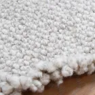 Duży i nowoczesny dywan wełniany z frędzlami Czarny lub kremowy - Jacqueline Viadurini