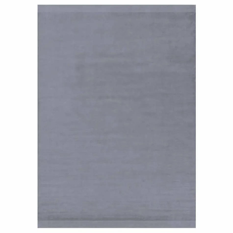 Duży kolorowy wełniany i jedwabny dywan z nowoczesnym paskiem - mieszanka Viadurini