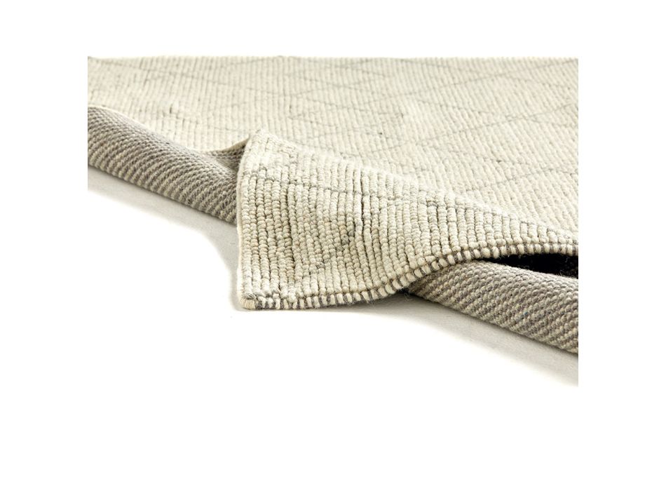 Nowoczesny dywan do salonu, ręcznie tkany z wełnianego wzoru geometrycznego – Geome Viadurini