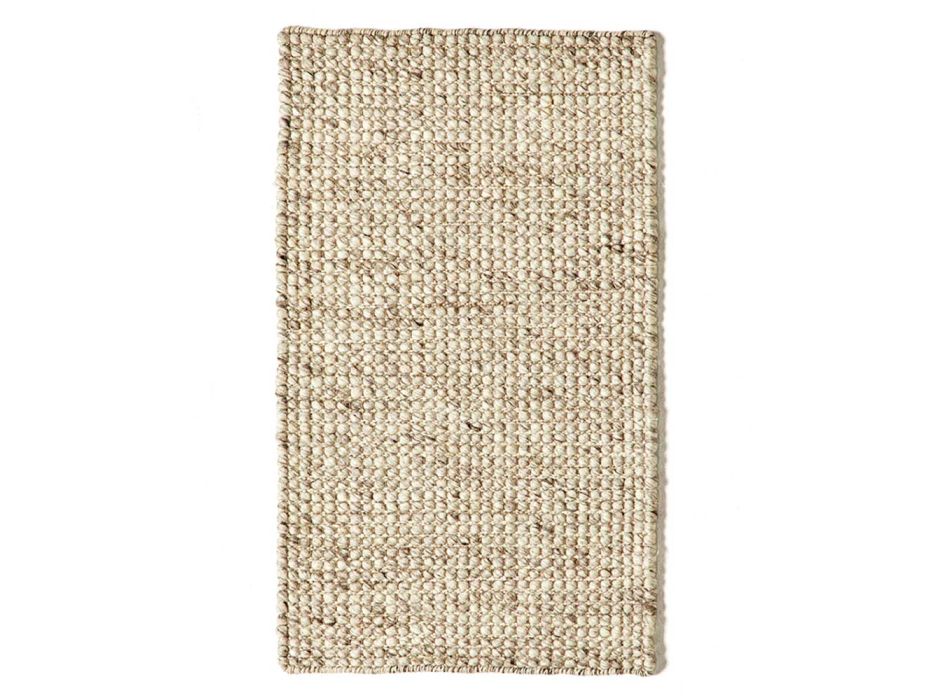 Nowoczesny, ręcznie tkany dywan z wełny i bawełny do Salonu - Relikt Viadurini