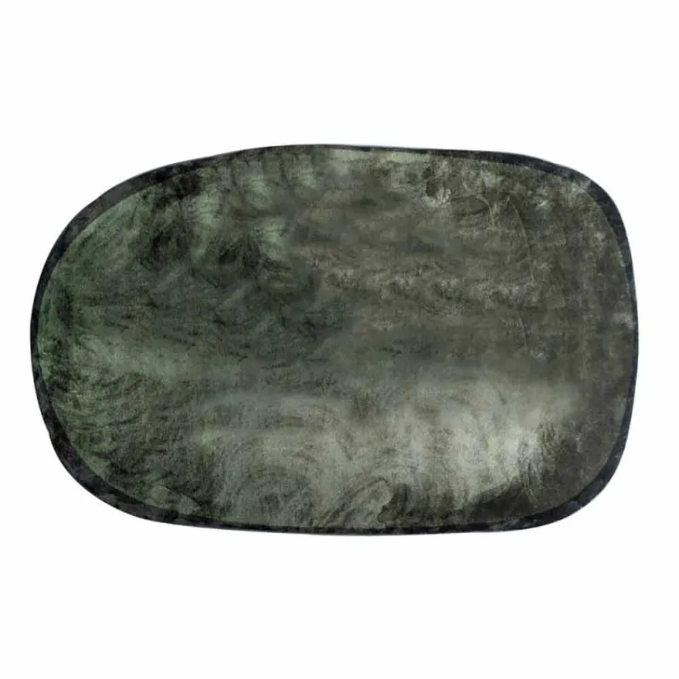 Owalny dywan do salonu z poliamidu z nadrukiem cyfrowym - Palmer Viadurini