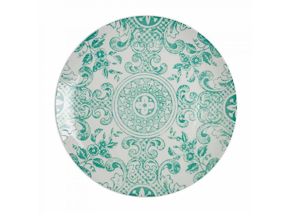 Serwis stołowy w kolorze porcelany 18 sztuk - Pizzotto Viadurini